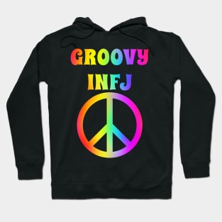 Groovy INFJ Peace Halloween Party Retro Vintage Hoodie